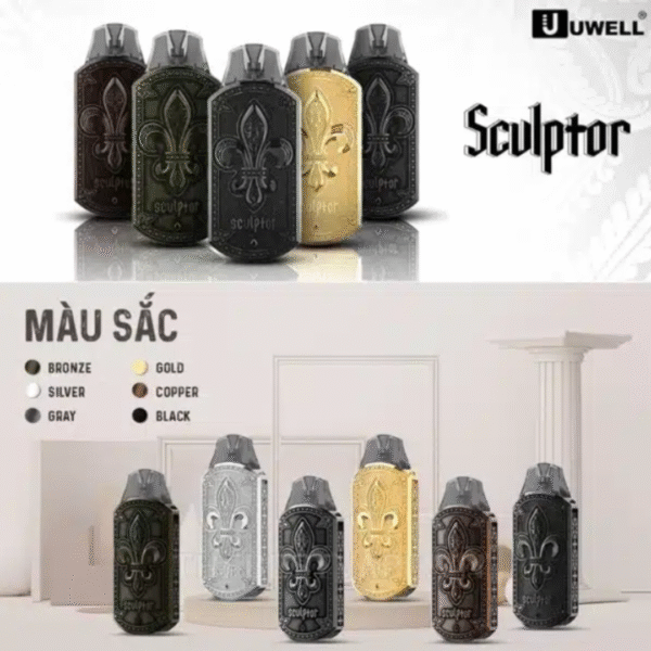 UWELL SCULPTOR 雕塑家小煙套組 UWELL SCULPTOR 雕塑家小煙套組 精緻設計 × 極致體驗|金屬工藝,雕出你的風味態度。 這不只是一支電子煙,而是一件能佩戴的藝術品。UWELL 電子煙 電子煙現貨 新手小煙 蒸氣店 蒸氣賣場 潮流商城