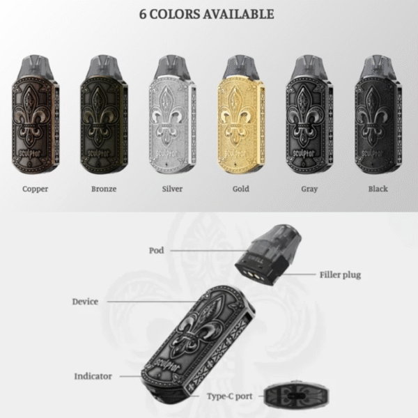 UWELL SCULPTOR 雕塑家小煙套組 UWELL SCULPTOR 雕塑家小煙套組 精緻設計 × 極致體驗|金屬工藝,雕出你的風味態度。 這不只是一支電子煙,而是一件能佩戴的藝術品。UWELL 電子煙 電子煙現貨 新手小煙 蒸氣店 蒸氣賣場 潮流商城